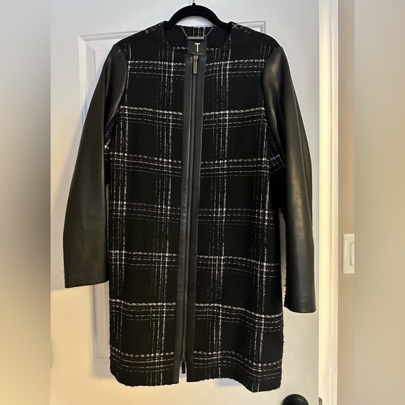 Ted Baker Vegan Leather Sleeve Jacket - Picture 3 of 7